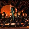 Actress Liza Minnelli, future choreographer Wayne Cilento (2L) and dancers in a scene from the Broadway production of the musical "The Act.