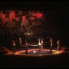 Actress Liza Minnelli w. dancers in a scene from the Broadway production of the musical "The Act." (New York)