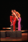 Actress Liza Minnelli and dancer Roger Minami in a scene from the Broadway production of the musical "The Act." (New York)