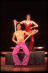 Actress Liza Minnelli and dancer Roger Minami in a scene from the Broadway production of the musical "The Act." (New York)