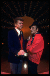 L-R) Actors Barry Nelson and Arnold Soboloff in a scene from the Broadway production of the musical "The Act." (New York)