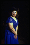 Armelia McQueen singing "Squeeze Me" in a scene from the Broadway production of the musical "Ain't Misbehavin'." (New York)