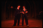 R-L) Ken Page and Andre De Shields performing "Fat And Greasy" in a scene from the Broadway production of the musical "Ain't Misbehavin." (New York)