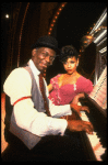 Pianist Frank Owens and Debbie Allen in a scene from the Broadway production of the musical "Ain't Misbehavin'"