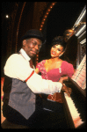 Pianist Frank Owens and Debbie Allen in a scene from the Broadway production of the musical "Ain't Misbehavin'"