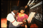 Pianist Frank Owens and Debbie Allen in a scene from the Broadway production of the musical "Ain't Misbehavin'"