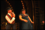 Alan Weeks and Armelia McQueen performing "That Ain't Right" in a scene from the Broadway production of the musical "Ain't Misbehavin'." (New York)