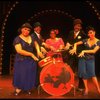 L-R) A. McQueen, A. Weeks, N. Carter, K. Page and D. Allen at a drum in a scene from the Broadway production of the musical "Ain't Misbehavin'." (New York)