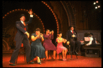 L-R) K. Page, A. McQueen, C. Carter, D. Allen, A. Weeks and F. Owens in a scene from the Broadway production of the musical "Ain't Misbehavin'." (New York)