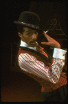Lonnie McNeil performing "The Viper's Drag" in a scene from the Broadway production of the musical "Ain't Misbehavin'." (New York)