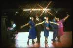 L-R) L. Bowers, K. Prymus, A. Lenox, L. McNeil and R. Ryan in a scene from the Broadway production of the musical "Ain't Misbehavin'." (New York)