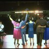 R-L) Rear view of L. Bowers, K. Prymus, A. Lenox, L. McNeil and R. Ryan in a scene from the Broadway production of the musical "Ain't Misbehavin'." (New York)