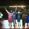 R-L) Rear view of L. Bowers, K. Prymus, A. Lenox, L. McNeil and R. Ryan in a scene from the Broadway production of the musical "Ain't Misbehavin'." (New York)