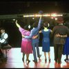 R-L) Rear view of L. Bowers, K. Prymus, A. Lenox, L. McNeil and R. Ryan in a scene from the Broadway production of the musical "Ain't Misbehavin'." (New York)