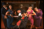 L-R) K. Prymus, L. Bowers, J. L. Oxley. L. McNeil, A. Lenox and R. Ryan in a scene from the Broadway production of the musical "Ain't Misbehavin'." (New York)
