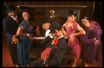 L-R) K. Prymus, L. Bowers, J. L. Oxley. L. McNeil, A. Lenox and R. Ryan in a scene from the Broadway production of the musical "Ain't Misbehavin'." (New York)