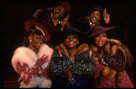 L-R) A. Lenox, K. Prymus, L. Bowers, A. Weeks and R. Ryan in a scene from the Broadway production of the musical "Ain't Misbehavin'." (New York)