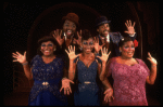 L-R) L. Bowers. K. Prymus, A. Lenox, A. Weeks and R. Ryan in a scene from the Broadway production of the musical "Ain't Misbehavin'." (New York)