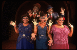 L-R) L. Bowers. K. Prymus, A. Lenox, A. Weeks and R. Ryan in a scene from the Broadway production of the musical "Ain't Misbehavin'." (New York)
