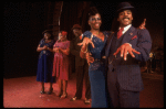 L-R) L. Bowers, R. Ryan, K. Prymus, A. Lenox and A. Weeks in a scene from the Broadway production of the musical "Ain't Misbehavin'." (New York)