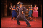 L-R) K. Prymus, L. Bowers, A. Weeks, A. Lenox and A.R. Ryan in a scene from the Broadway production of the musical "Ain't Misbehavin'." (New York)