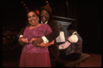 Roz Ryan and Ken Prymus performing "Honeysuckle Rose" in a scene from the Broadway production of the musical "Ain't Misbehavin'." (New York)