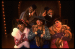 L-R) A. Lenox, K. Prymus, L. Bowers, A. Weeks and R. Ryan in a scene from the Broadway production of the musical "Ain't Misbehavin'." (New York)