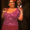 [Roz Ryan and Ken Prymus] in a scene from the Broadway production of the musical "Ain't Misbehavin'." (New York)