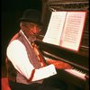 Musical director Luther Henderson at the piano in a scene from the Broadway revival of the musical "Ain't Misbehavin'." (New York)