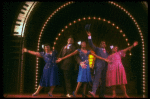 L-R) A. McQueen, Ken Page, C. Woodard, A. De Shields and N. Carter in a scene from the Broadway revival of the musical "Ain't Misbehavin'." (New York)