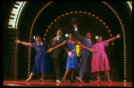 L-R) A. McQueen, Ken Page, C. Woodard, A. De Shields and N. Carter in a scene from the Broadway revival of the musical "Ain't Misbehavin'." (New York)