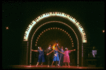 L-R) A. McQueen, Ken Page, C. Woodard, A. De Shields and N. Carter in a scene from the Broadway revival of the musical "Ain't Misbehavin'." (New York)