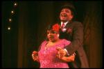 Ken Page and Nell Carter performing "Honeysuckle Rose" in a scene from the Broadway revival of the musical "Ain't Misbehavin'." (New York)