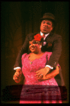 Ken Page and Nell Carter performing "Honeysuckle Rose" in a scene from the Broadway revival of the musical "Ain't Misbehavin'." (New York)