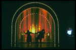 Silhouette of Ken Page and Armelia McQueen in a scene from the Broadway revival of the musical "Ain't Misbehavin'." (New York)