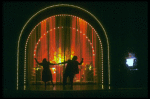 Silhouette of Ken Page and Armelia McQueen in a scene from the Broadway revival of the musical "Ain't Misbehavin'." (New York)