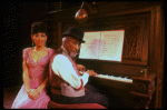 Musical director Luther Henderson and Jackie Lowe in a scene from the Broadway revival of the musical "Ain't Misbehavin'." (New York)