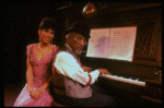 Musical director Luther Henderson and Jackie Lowe in a scene from the Broadway revival of the musical "Ain't Misbehavin'." (New York)