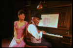 Musical director Luther Henderson and Jackie Lowe in a scene from the Broadway revival of the musical "Ain't Misbehavin'." (New York)