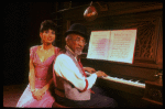 Musical director Luther Henderson and Jackie Lowe in a scene from the Broadway revival of the musical "Ain't Misbehavin'." (New York)