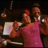L-R) Musical director Luther Henderson, Ken Prymus and Terri White in a scene from the Broadway revival of the musical "Ain't Misbehavin'." (New York)