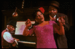 L-R) Musical director Luther Henderson, Ken Prymus and Terri White in a scene from the Broadway revival of the musical "Ain't Misbehavin'." (New York)