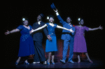 L-R) P. Austin, K. Prymus, J. Lowe, E. Riley and T. White in a scene from the Broadway revival of the musical "Ain't Misbehavin'." (New York)