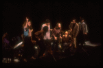Unident. castmembers in a staged reading of the NY Shakespeare Festival production of the musical "Alice." (New York)