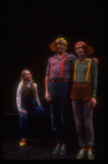 Meryl Streep (as Alice) (L) w. Michael Jeter (R) and Stuart Baker-Bergen (C) in a scene from the NY Shakespeare Festival production of the musical "Alice." (New York)