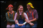 Meryl Streep (as Alice) (C) w. Michael Jeter (L) and Stuart Baker-Bergen (R) in a scene from the NY Shakespeare Festival production of the musical "Alice." (New York)