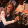 Meryl Streep (as Alice) (C) playing w. a doll house in a scene from the NY Shakespeare Festival production of the musical "Alice." (New York)