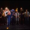 Meryl Streep (as Alice) dancing w. a bottle that says "Drink Me" in a scene from the NY Shakespeare Festival production of the musical "Alice." (New York)