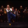 Meryl Streep (as Alice) dancing w. a bottle that says "Drink Me" in a scene from the NY Shakespeare Festival production of the musical "Alice." (New York)