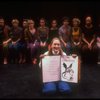 Meryl Streep (as Alice) w. A. Plummer (6L), M. Linn-Baker (7L), D. Rush (8L) and M. Jeter (R) in scene fr. NY Shakespeare Festival production of the musical "Alice." (New York)